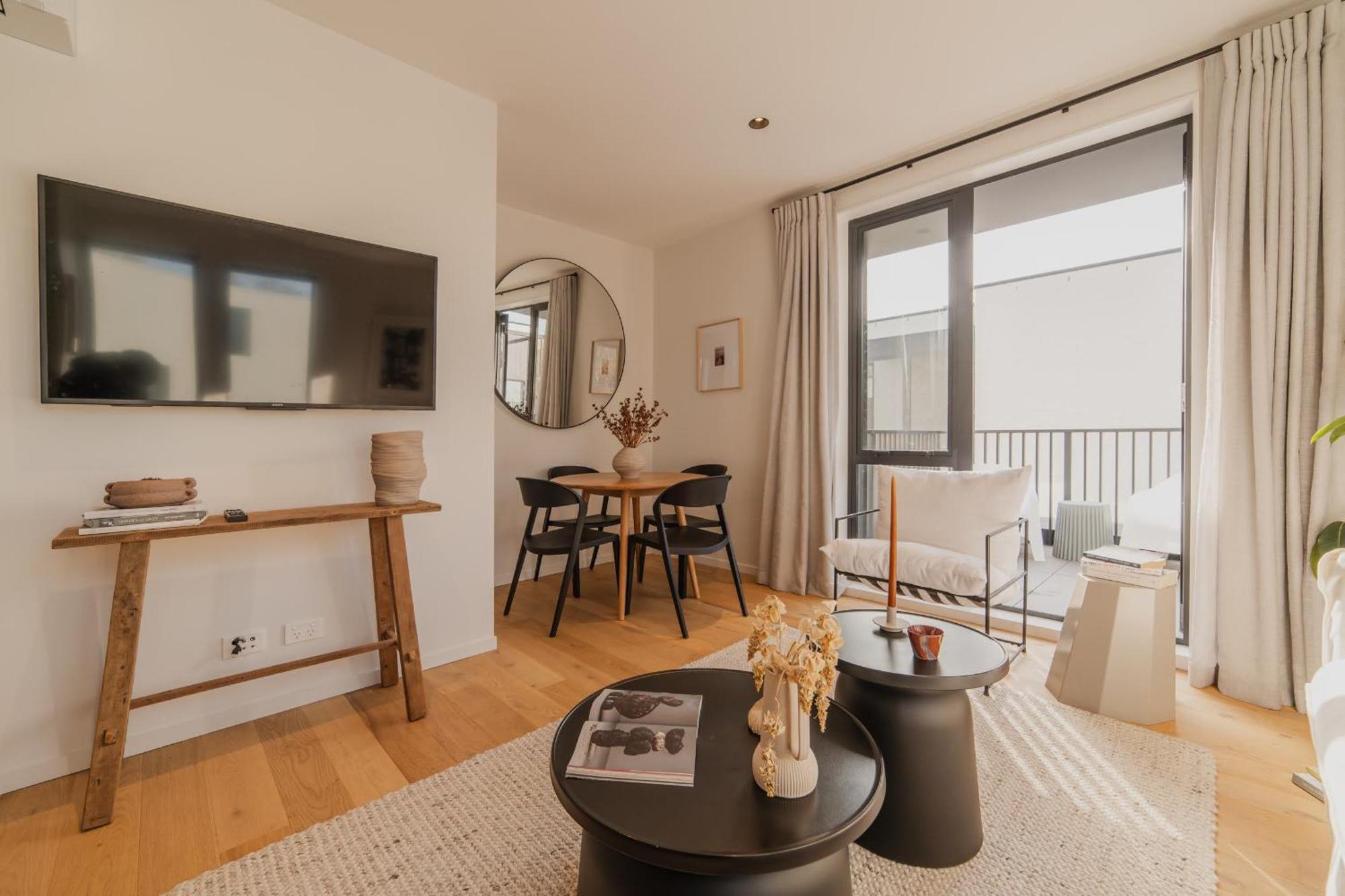 Chic And Contemporary Living At Cambridge Terrace Villa Крайстчърч Екстериор снимка